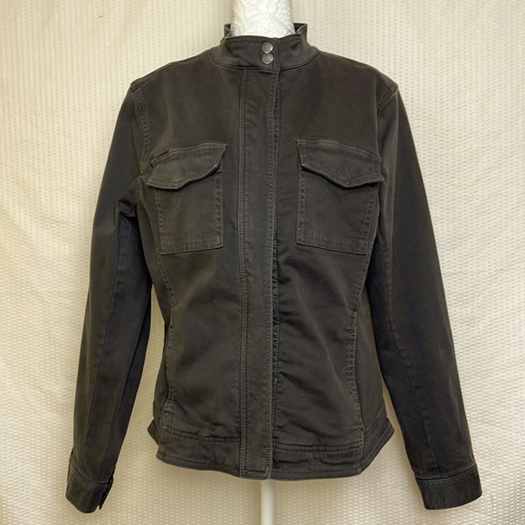 Liverpool Harper Olive Green Stretch Utility Jacket - Size Medium - Picture 2 of 15